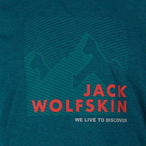 Férfi Jack Wolfskin Hiking Graphic póló kék 1808761_4133