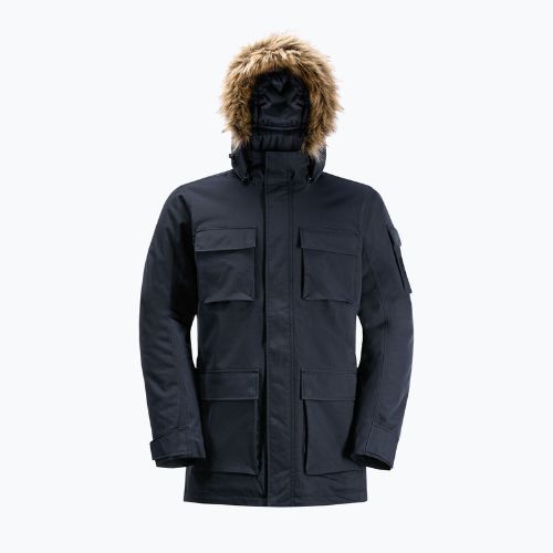 Jack Wolfskin férfi pehelykabát Glacier Canyon Parka tengerészkék 1107674_1010