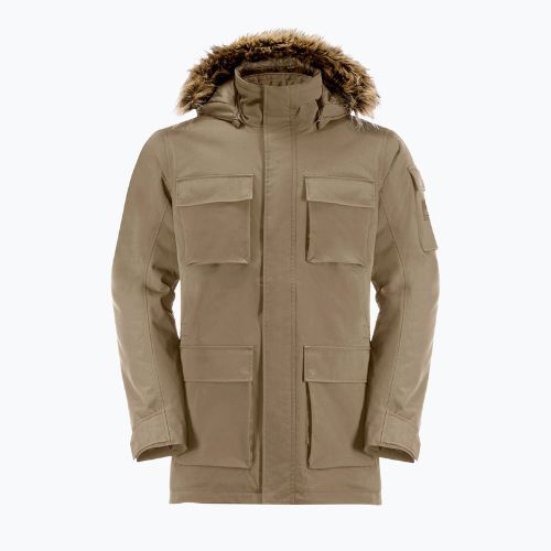 Jack Wolfskin férfi pehelykabát Glacier Canyon Parka barna 1107674_5136