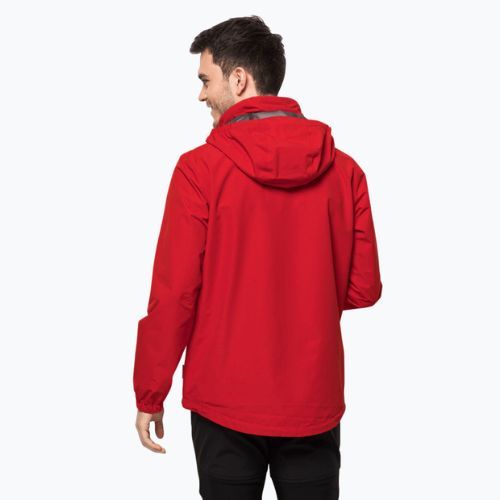 Jack Wolfskin férfi Stormy Point 2L esőkabát piros 1111142_2206