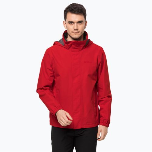 Jack Wolfskin férfi Stormy Point 2L esőkabát piros 1111142_2206