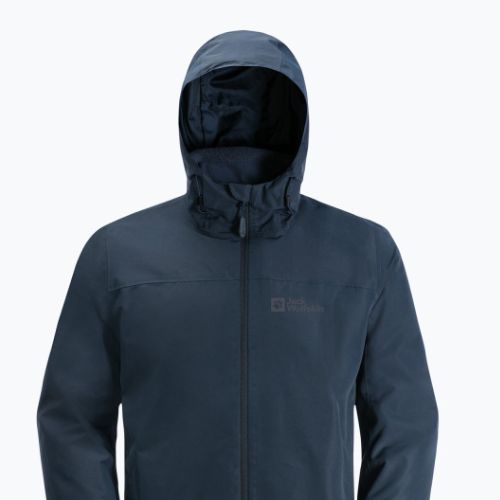 Jack Wolfskin férfi esőkabát Taubenberg tengerészkék 1115311_1010_006