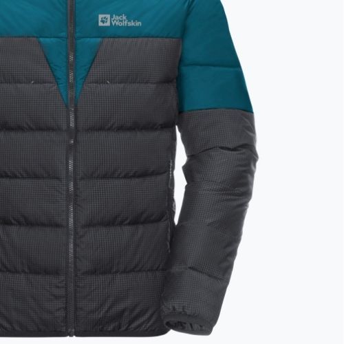 Jack Wolfskin férfi pehelypaplan Dna Tundra Down Hoody fekete-kék 1206612_4133_006