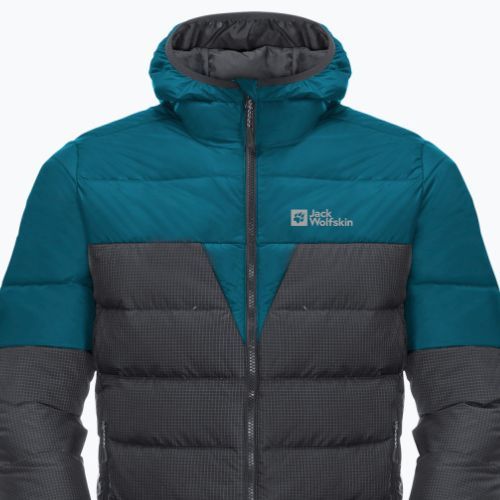 Jack Wolfskin férfi pehelypaplan Dna Tundra Down Hoody fekete-kék 1206612_4133_006