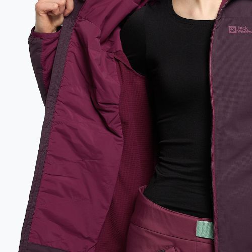 Jack Wolfskin női síelő dzseki Alpspitze Ins Hoody lila 1206801_2042