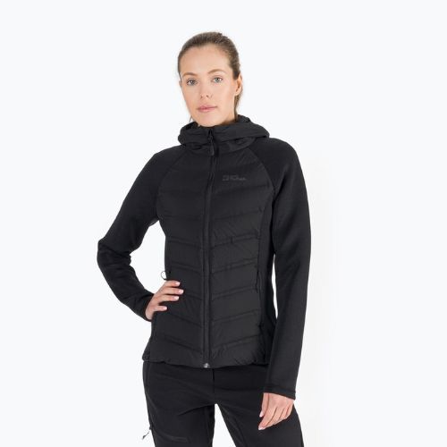 Jack Wolfskin női Tasman Down Hybrid kabát fekete 1707273_6000_005