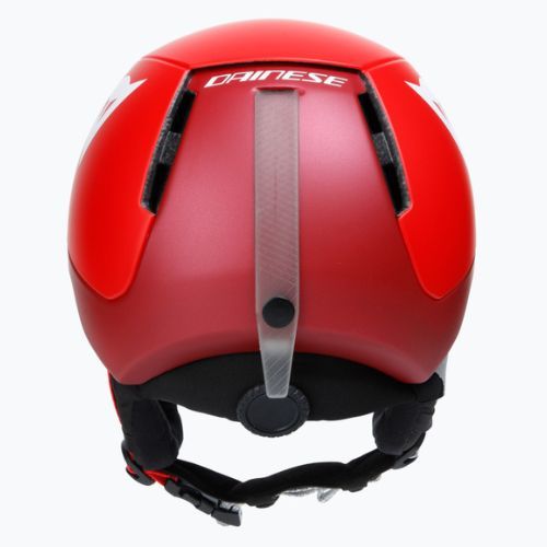 Gyermek síbukósisakok Dainese Scarabeo Elemento metallic red/white logo