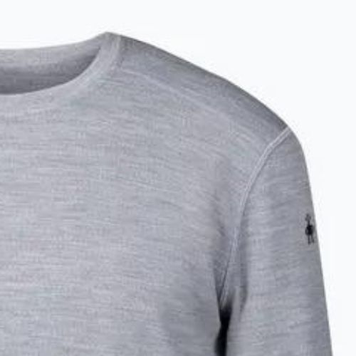 Férfi termoaktív pulóver Smartwool Merino 250 Baselayer Crew Boxed világosszürke melírozott