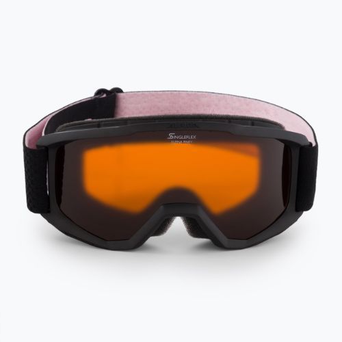 Gyermek síszemüveg Alpina Piney black/rose matt/orange