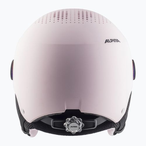 Gyermek síbukósisakok Alpina Zupo Visor Q-Lite rose matt
