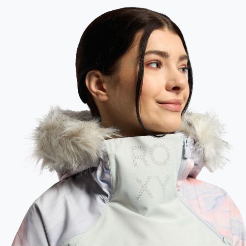 Női snowboard kabát ROXY Chloe Kim Overhead 2021 gray violet marble