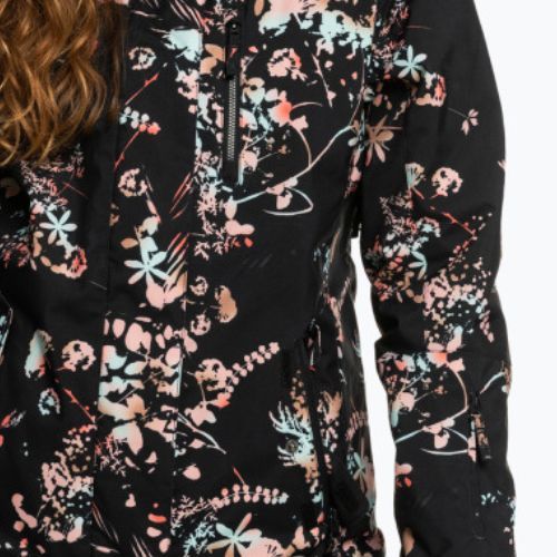 Női snowboard kabát ROXY Jetty 2021 true black tropical cyanotype