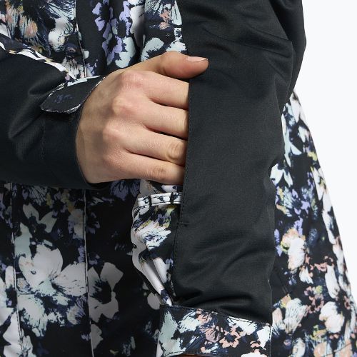 Női snowboard kabát ROXY Jetty Block 2021 true black black flowers