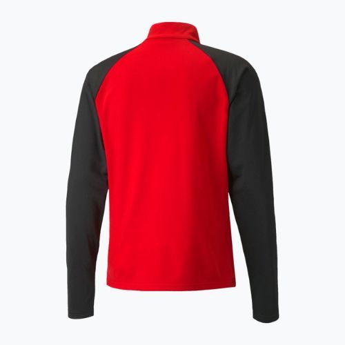 PUMA Teamliga 1/4 Zip Top labdarúgó melegítőfelső piros/fekete 657236_01