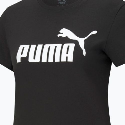 Női tréning póló PUMA ESS Logo Tee fekete 586774_01
