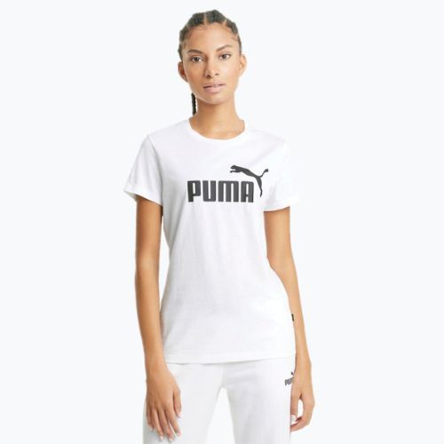 Női tréning póló PUMA ESS Logo Tee fehér 586774_02
