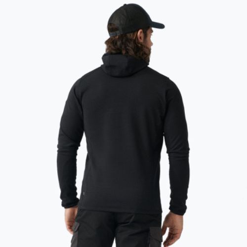 Férfi trekking pulóver Fjällräven Keb Fleece Hoodie fekete F81878