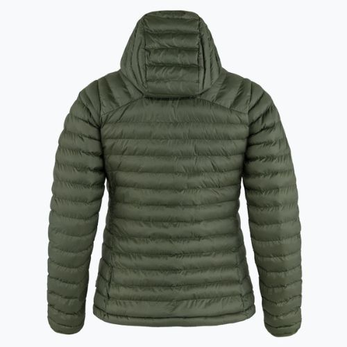 Fjällräven női pehelykabát Expedition Latt Hoodie zöld F86120