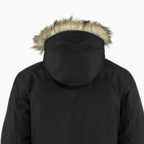 Férfi Fjällräven Nuuk Parka pehelypaplan kabát fekete F86668