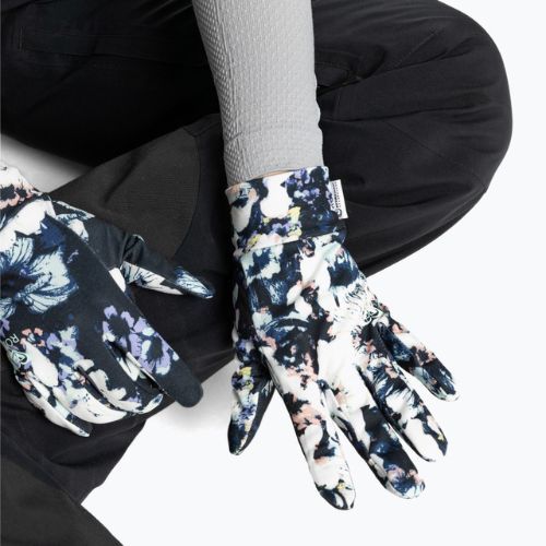 Női snowboard kesztyű ROXY Hydrosmart Liner 2021 true black black flowers