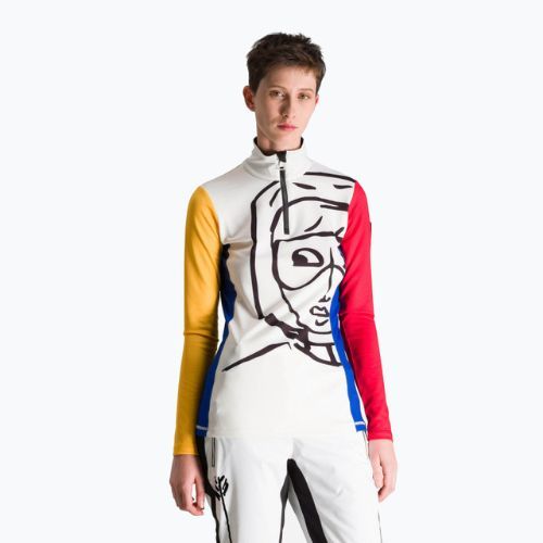 Női sí pulóver Rossignol Bessy 1/2 Zip Top multicolor