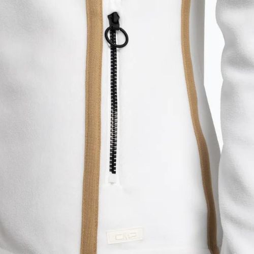 Női CMP Fix kapucnis fleece pulóver fehér 32H0386/A001