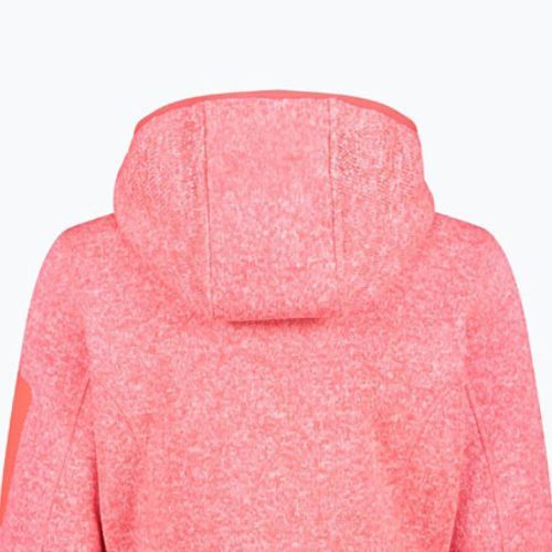 Női CMP Red Fluo/Bianco fleece melegítőfelső 3H19826/07CM