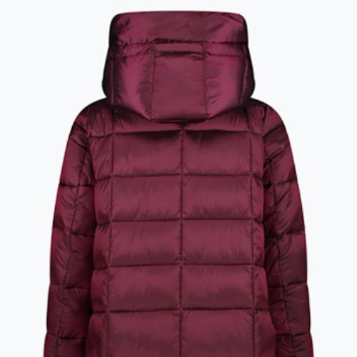 Női CMP Coat Fix Hood Down kabát Maroon 32K3136