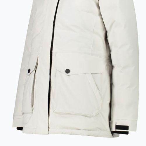 Női CMP Parka Zip kapucnis esőkabát fehér 32K3206F