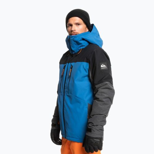 Quiksilver Mission Plus férfi snowboard dzseki fekete-kék EQYTJ03371