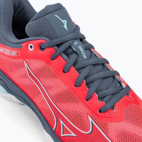 Női teniszcipő Mizuno Wave Exceed Light AC Fierry Coral 2/Fehér/Kínai kék 61GA221958