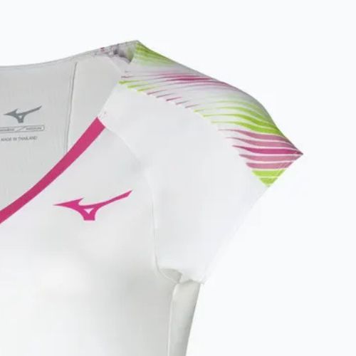 Női futópóló Mizuno nyomtatott póló fehér 62GAA20198