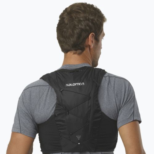 Salomon Active Skin 4 szett futó hátizsák fekete