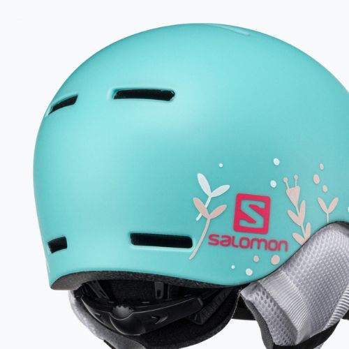 Gyermek síbukósisak Salomon Grom Visor S2 kék L40837000