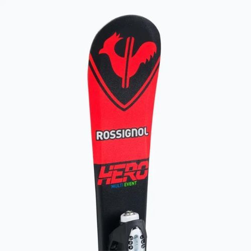 Gyermek lesiklópálya sílécek Rossignol Hero Pro + Team 4 GW Black Bulk red