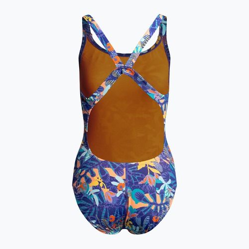 Női egyrészes fürdőruha Nike Multiple Print Fastback lila NESSC050-593