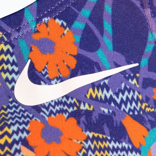 Női egyrészes fürdőruha Nike Multiple Print Fastback lila NESSC050-593