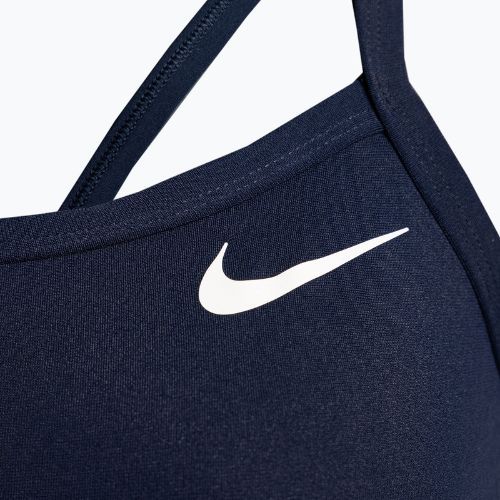 Női fürdőruha egyrészes Nike Multiple Print Racerback Splice One tengerészkék NESSC051-440