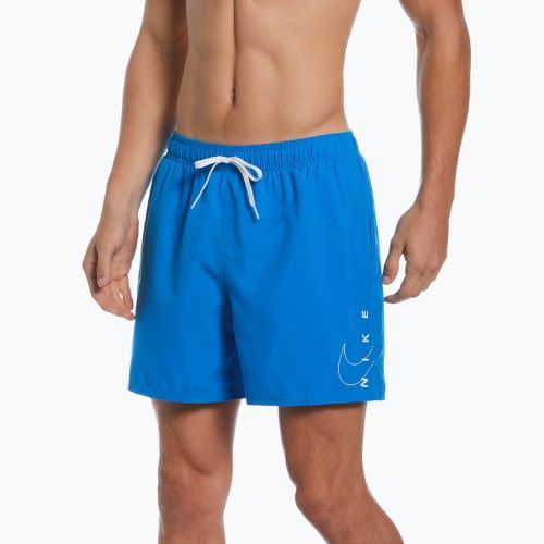 Férfi Nike Swoosh Break 5" Volley úszónadrág kék NESSC601-458
