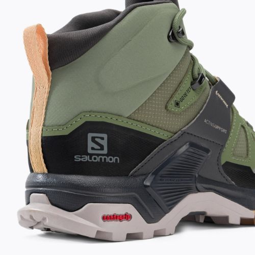 Salomon X Ultra 4 MID GTX zöld női túracipő L41625100
