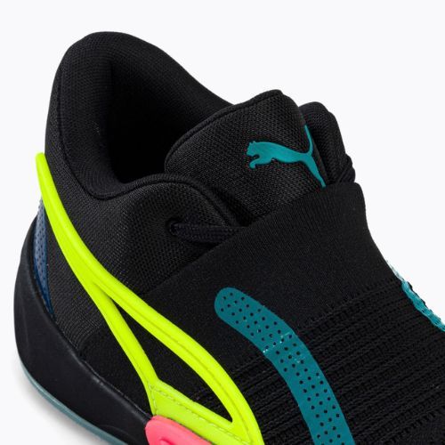 PUMA Rise Nitro fekete gyerek kosárlabda cipő 377012 03