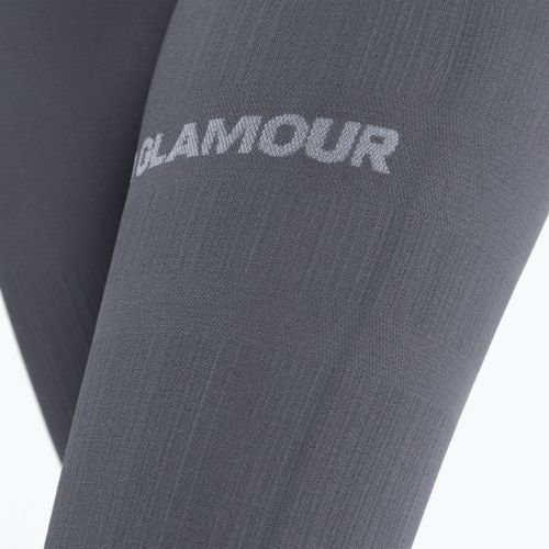 Női edző leggings Gym Glamour Push Up Szürke 400