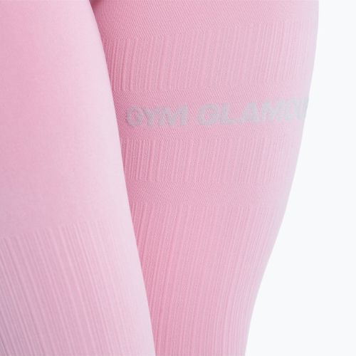 Női edzés leggings Gym Glamour Push Up Candy Pink 408