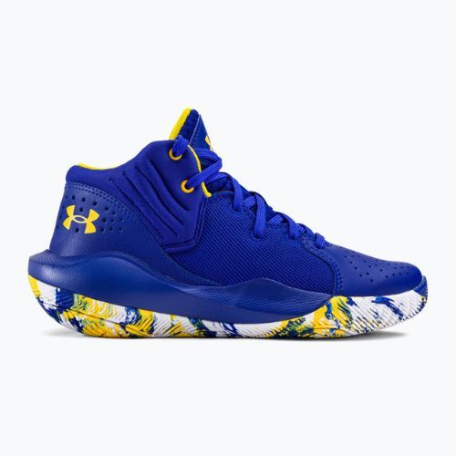 Under Armour GS Jet '21 400 kék-fehér férfi kosárlabda cipő 3024794-400