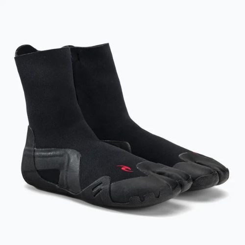 Rip Curl Omega 3 mm S/Toe Zip 90 neoprén bakancs fekete WBOYAM