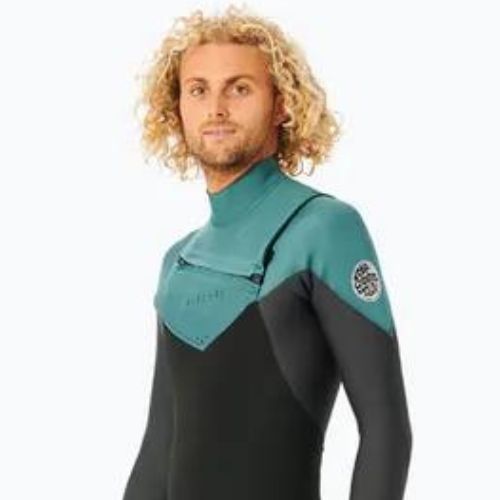 Rip Curl férfi D/Patrol Perf C/Zip 4/3 mm GB M 8088 fekete/zöld fürdőruha 15NMFS