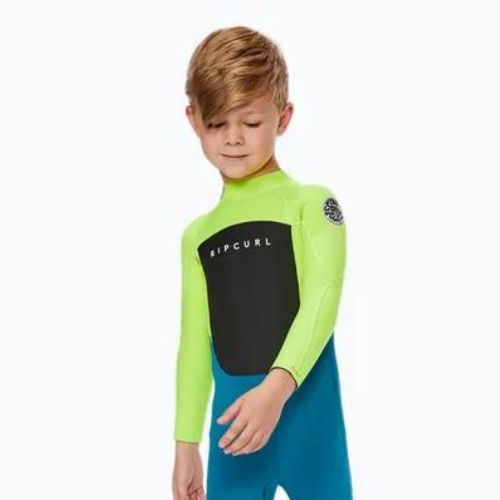Rip Curl Groms Omega 3/2GB B/Zip 1599 zöld-kék gyerek búvárruha 118BFS