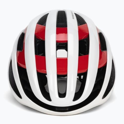 ABUS AirBreaker fehér-piros kerékpáros sisak 86836