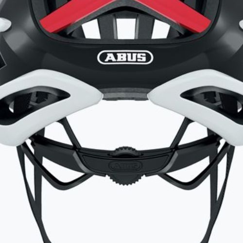 ABUS AirBreaker fehér-piros kerékpáros sisak 86836