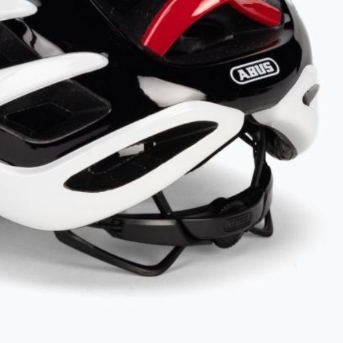 ABUS AirBreaker fehér-piros kerékpáros sisak 86836